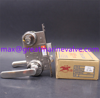 HORSE Hujiang Brand C1 OHS-2320 RHO (190MM) Vessel Fireproof Door Lock 304 Stainless Steel Marine Fire Door Lock