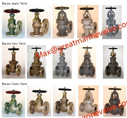 JIS F 7305 MARINE CAST IRON GLOBE VALVE 2&quot; to 14&quot; IMPA from