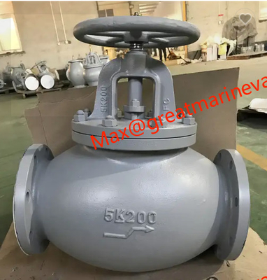 JIS F 7305 MARINE CAST IRON GLOBE VALVE 2&quot; to 14&quot; IMPA from