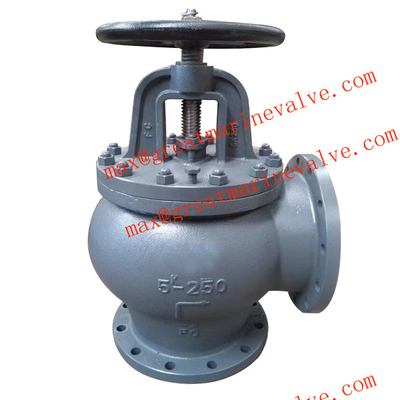JIS F7306 MARINE CAST IRON ANGLE VALVE 2&quot; to 14&quot; IMPA 750216 750217 750218 750219 750220 750221 750222 750223