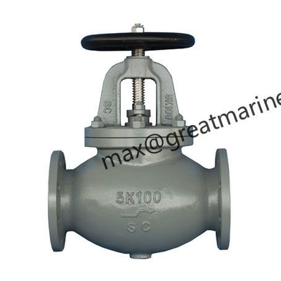 JIS CAST STEEL MARINE GLOBE VALVE 5K JIS F7311