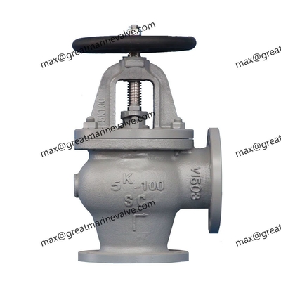 JIS CAST STEEL MARINE ANGLE  VALVE 5K JIS F7312