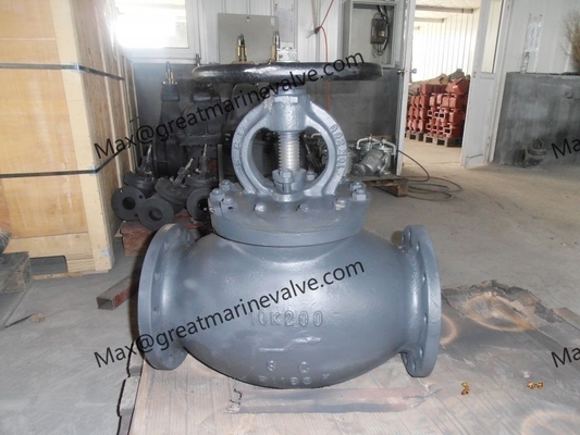 Marine Cast Steel Globe Valve JIS F7319 10K