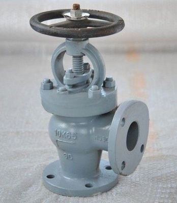 Marine Cast Steel Angle Globe Valve JIS F7320 10K