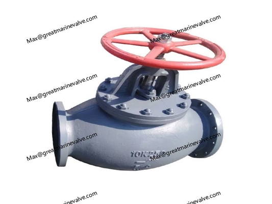Marine Cast Iron Screw Down Check Globe Valve JIS F7375 10K