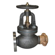 Marine Cast Iron Globe Hose Valve JIS F7333A 5K/10K WITH COUPLINGS