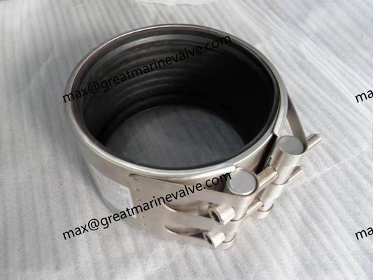SUS316 316L 304 MF-S Clamp,Grip clamp FLEX COUPLING,IMPA 614160,614161,614162,614166,614167,614168614163,614164,614165