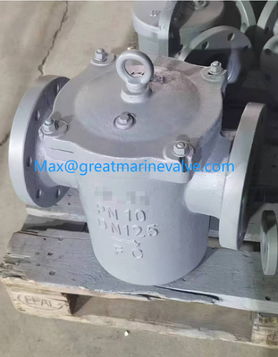 MARINE DIN CAST IRON BASKET TY MUD BOX (DIN), STRAIGHT TY, BOTH FLANGED END,  PN10/PN16 IMPA872065/IMPA872066/IMPA872067/IMPA872068/IMPA872069/IMPA872070/IMPA872071/IMPA872073