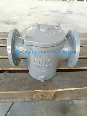 MARINE DIN CAST IRON BASKET TY MUD BOX (DIN), STRAIGHT TY, BOTH FLANGED END,  PN10/PN16 IMPA872065/IMPA872066/IMPA872067/IMPA872068/IMPA872069/IMPA872070/IMPA872071/IMPA872073